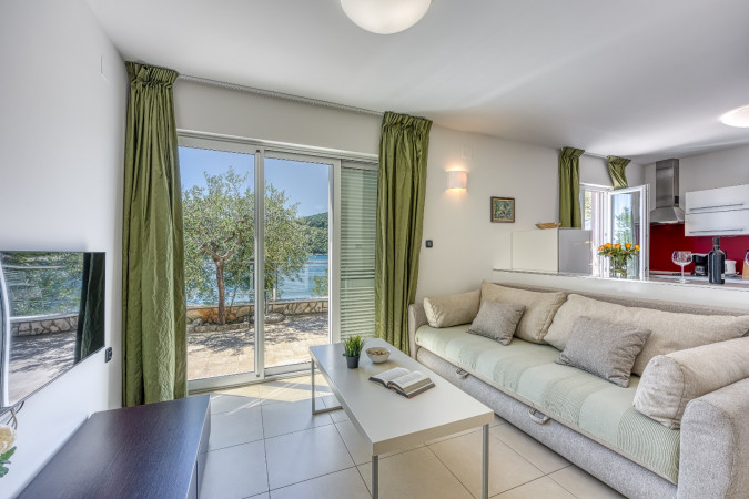 Apartment 6, Portalbona Apartments direkt am Meer, Rabac, Istrien, Kroatien Rabac